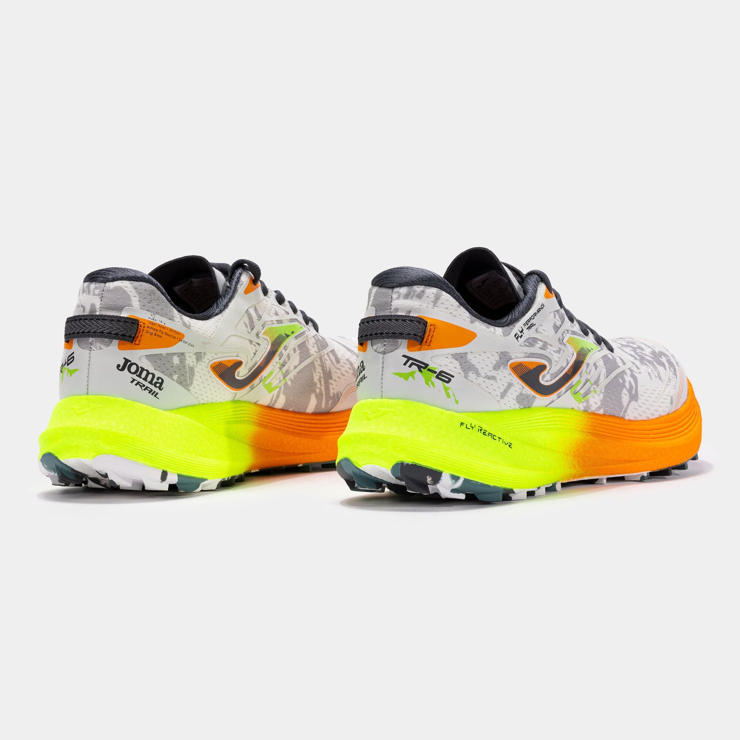 Trail Shoes TR-6 24 Unisex White Orange