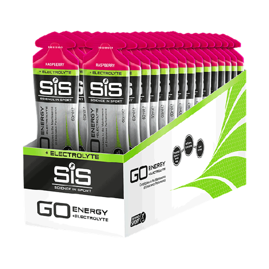 RASPBERRY  30 pack GO Energy + Electrolyte Gel