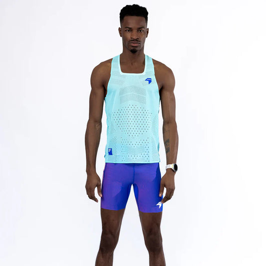 Men's QiFlow Singlet - Ice Blue NEDAO