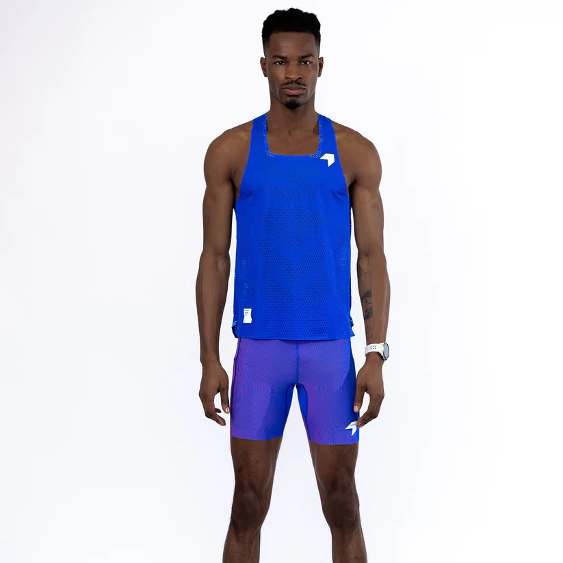 Men's QiFlow Singlet - NEDAO BLUE