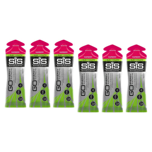 RASPBERRY - PACK of 6 - GO Energy + Electrolyte Gel